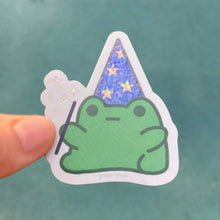 Load image into Gallery viewer, PREORDER Cute Wizard Frog Pin
