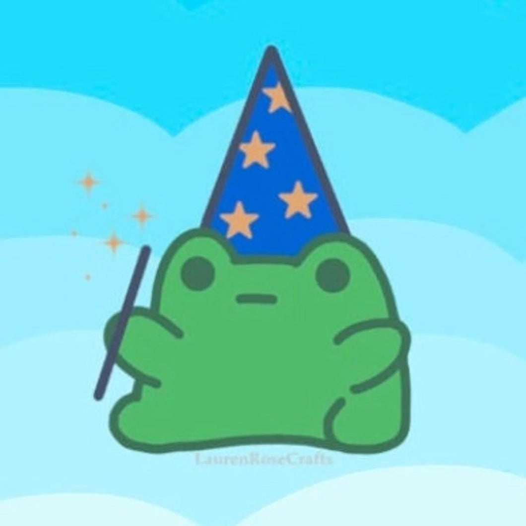 PREORDER Cute Wizard Frog Pin