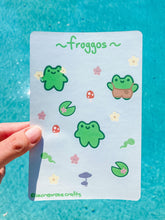 Load image into Gallery viewer, Frog Sticker Sheet
