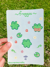 Load image into Gallery viewer, Frog Sticker Sheet
